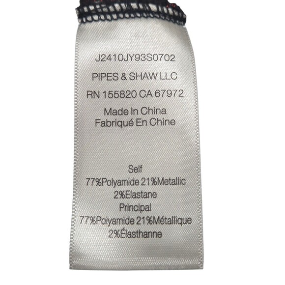 Veronica Beard Crimson Lurex Turtleneck Top - Picture 8 of 13